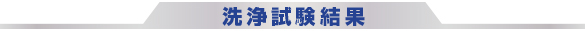 洗浄試験結果